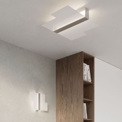 Aplique MASSIMO 2xG9/40W/230V blanco/cromo brillante