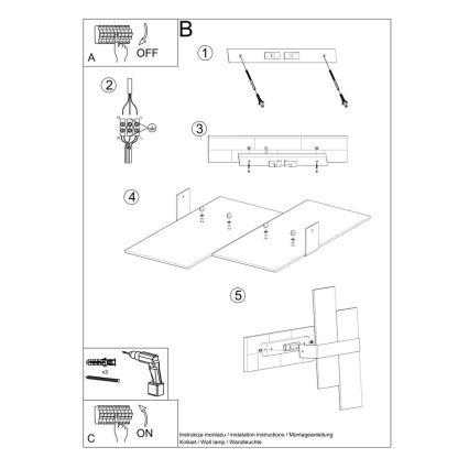 Aplique MASSIMO 2xG9/40W/230V blanco/cromo brillante