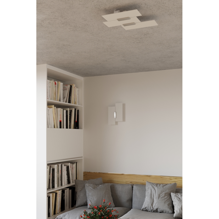 Plafón FABIANO 3xE27/60W/230V blanco/cromo