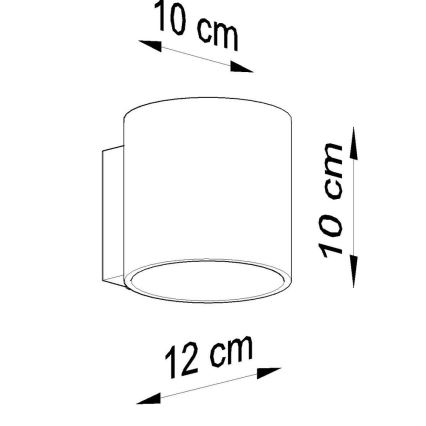 Foco de pared VICI 1xG9/40W/230V tarros/blanco