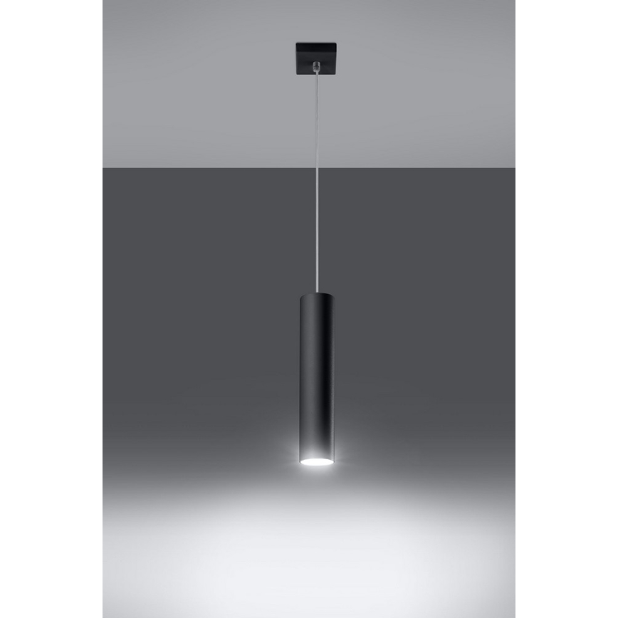 Lámpara colgante LAGOS 1 1xGU10/10W/230V negro
