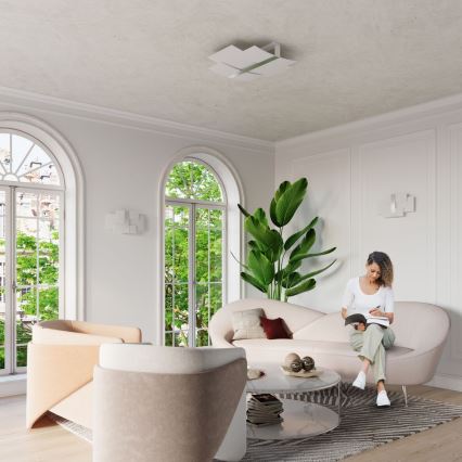 Aplique CELIA 2xG9/40W/230V cromo brillante/blanco