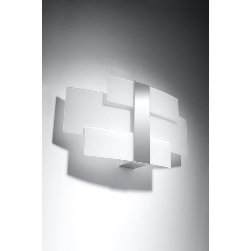 Aplique CELIA 2xG9/40W/230V cromo brillante/blanco