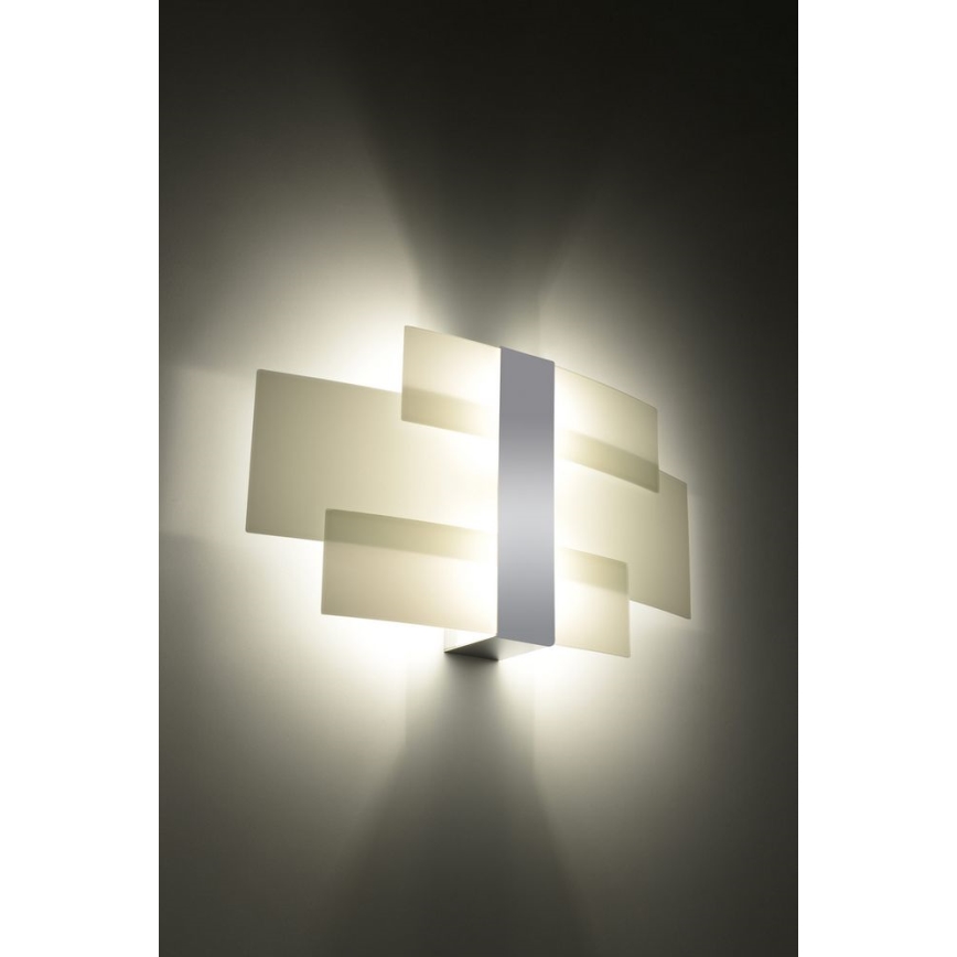 Aplique CELIA 2xG9/40W/230V cromo brillante/blanco