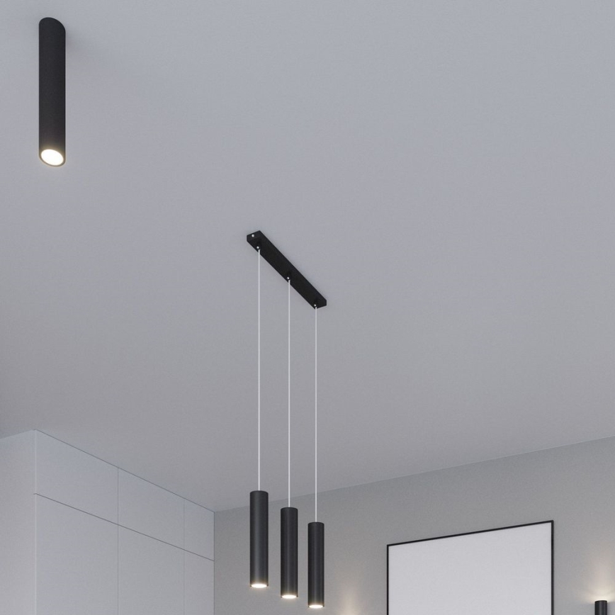Foco LAGOS 1xGU10/10W/230V 30 cm negro