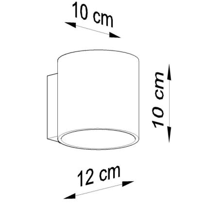 Foco de pared ORBIS 1xG9/40W/230V haya