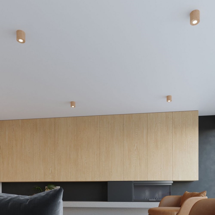 Plafón ORBIS 1xGU10/40W/230V madera