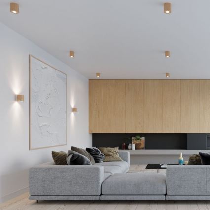 Plafón ORBIS 1xGU10/40W/230V madera