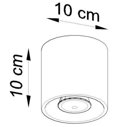 Foco ORBIS 1 1xGU10/10W/230V