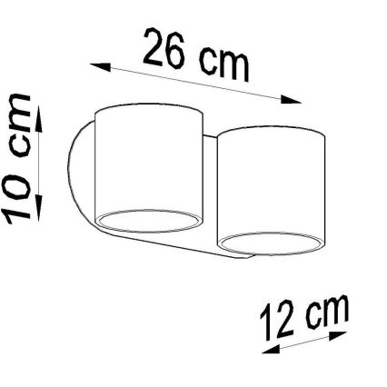 Foco de pared ORBIS 2xG9/40W/230V blanco