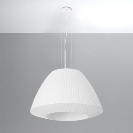 Lámpara colgante BELLA 3xE27/60W/230V diámetro 60 cm blanco