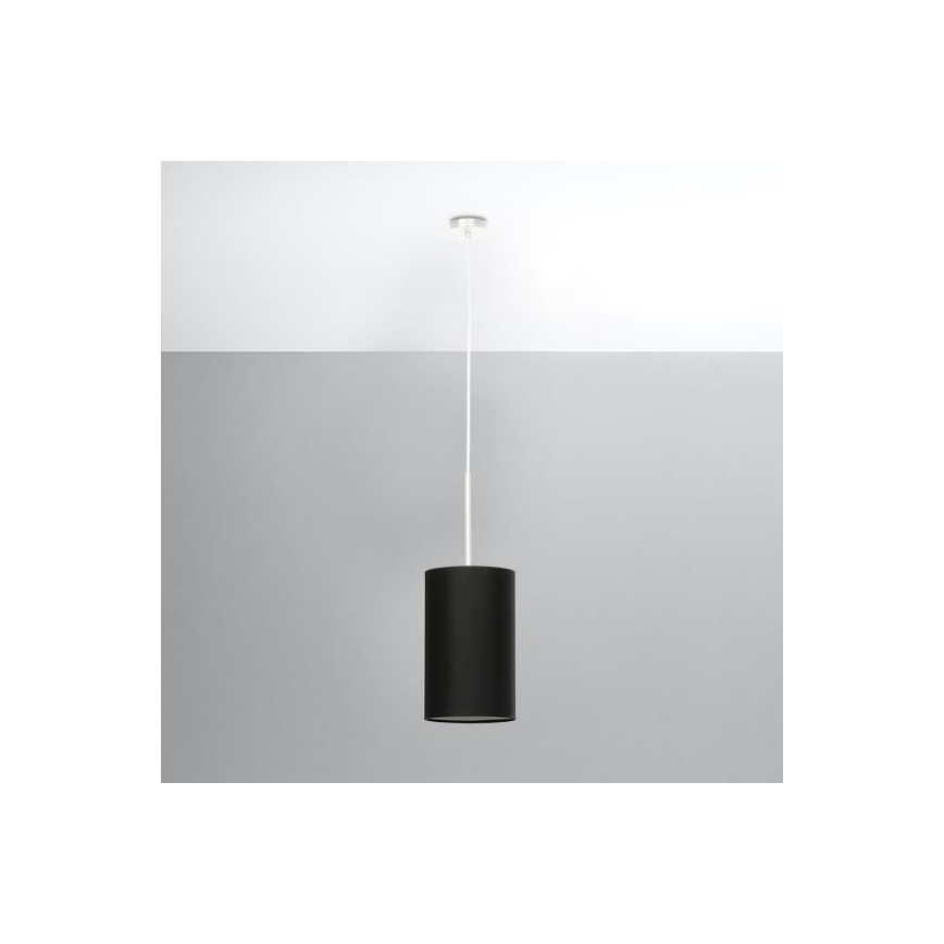 Lámpara colgante OTTO 1xE27/60W/230V diámetro 15 cm negro
