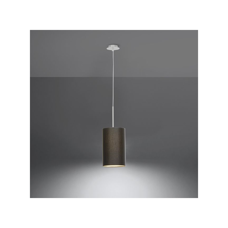 Lámpara colgante OTTO 1xE27/60W/230V diámetro 15 cm negro