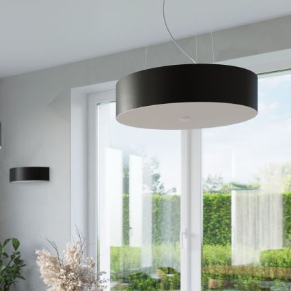 Lámpara colgante SKALA 3xE27/60W/230V diá. 30 cm negro