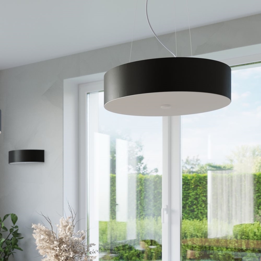 Lámpara colgante SKALA 3xE27/60W/230V diá. 30 cm negro