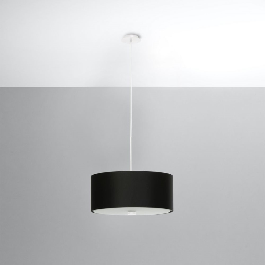 Lámpara colgante SKALA 3xE27/60W/230V diá. 30 cm negro
