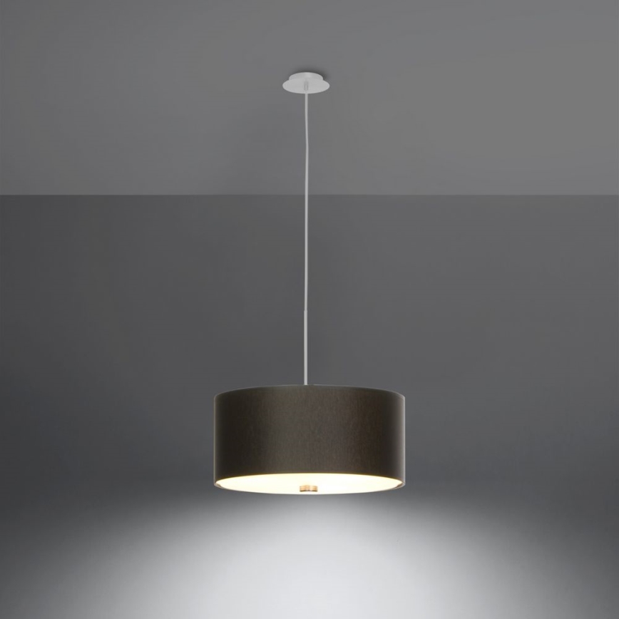 Lámpara colgante SKALA 3xE27/60W/230V diá. 30 cm negro