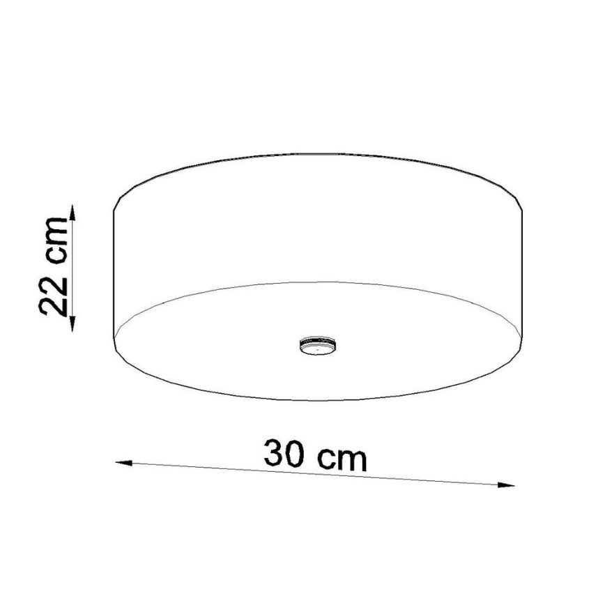 Plafón SKALA 3xE27/60W/230V diá. 30 cm blanco