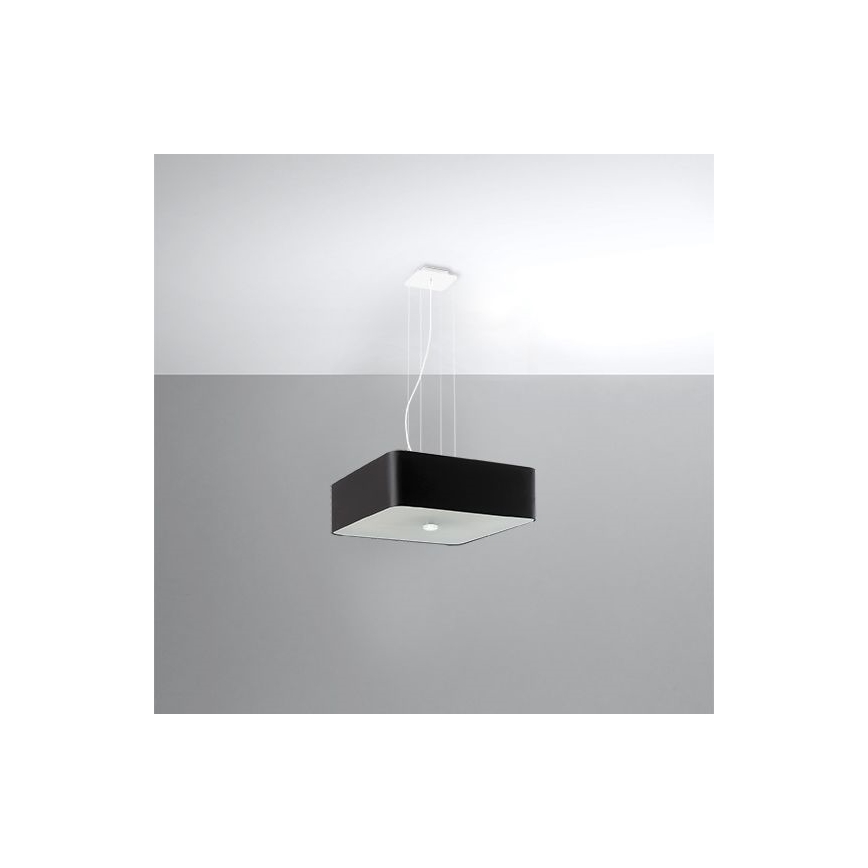 Lámpara colgante LOKKO 5xE27/60W/230V 45 cm negro