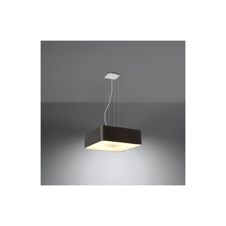 Lámpara colgante LOKKO 5xE27/60W/230V 45 cm negro