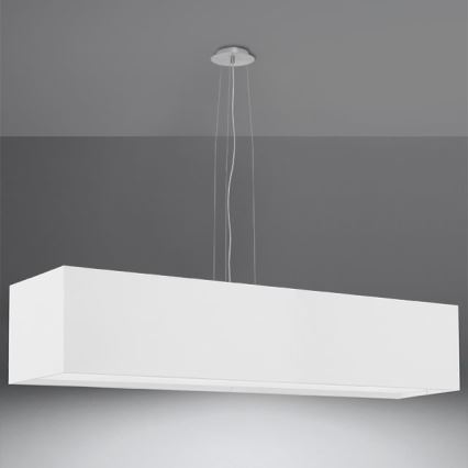 Lámpara colgante SANTA 5xE27/60W/230V 120 cm blanco