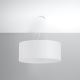 Lámpara colgante OTTO 6xE27/60W/230V diámetro 70 cm blanco