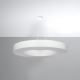 Lámpara colgante SATURNO SLIM 8xE27/60W/230V diámetro 90 cm blanco