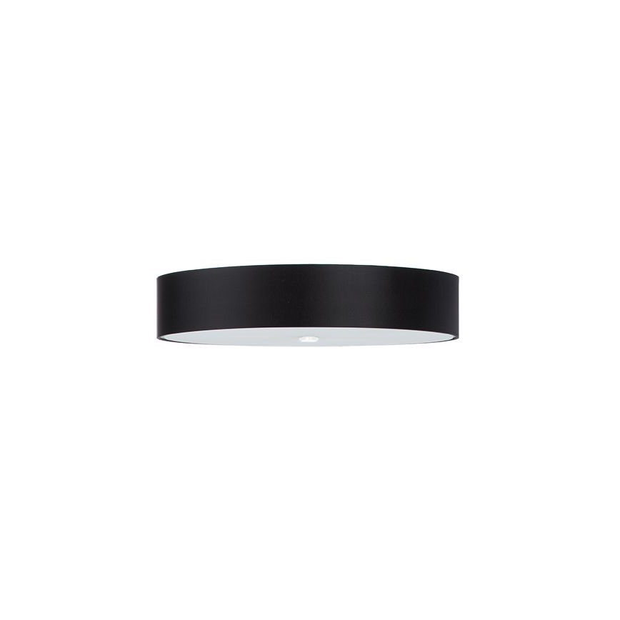 Plafón SKALA 6xE27/60W/230V diámetro 70 cm negro