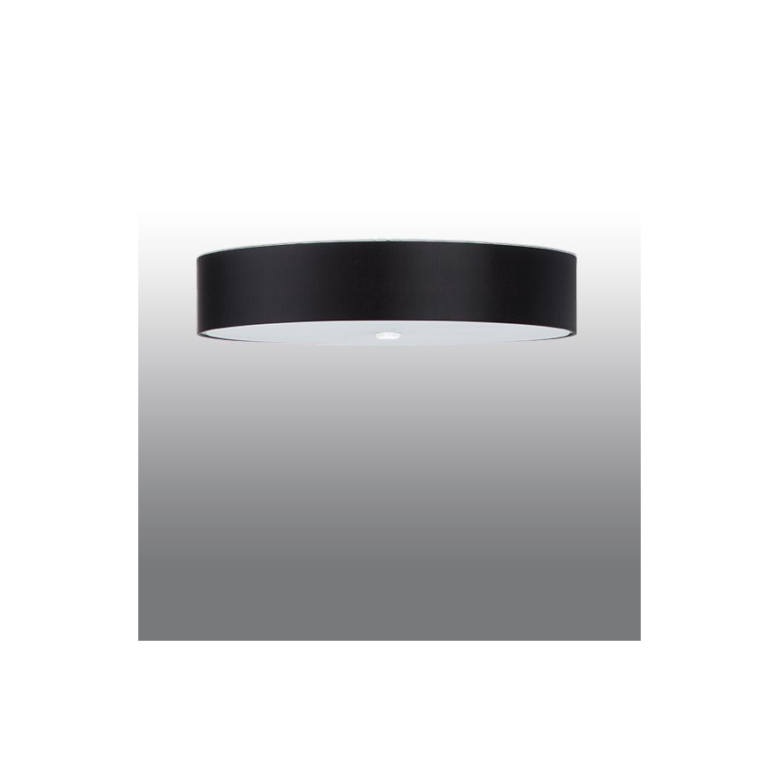 Plafón SKALA 6xE27/60W/230V diámetro 70 cm negro