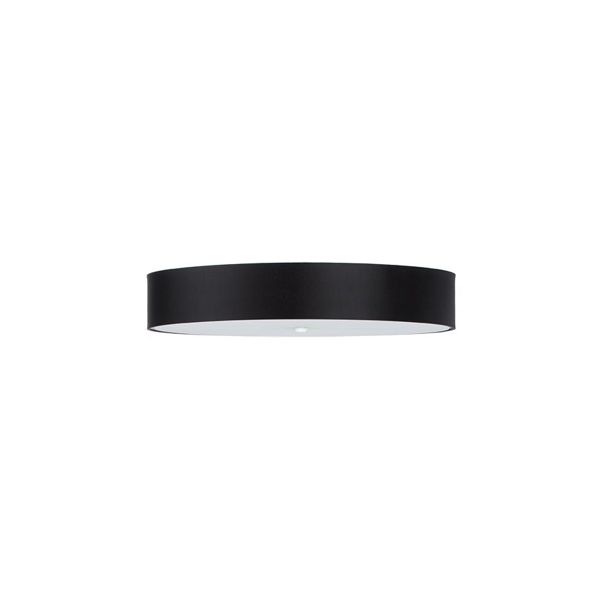 Plafón SKALA 6xE27/60W/230V diámetro 80 cm negro