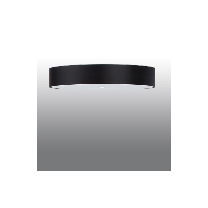 Plafón SKALA 6xE27/60W/230V diámetro 80 cm negro
