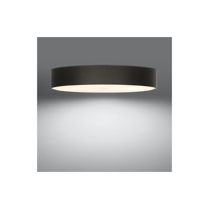 Plafón SKALA 6xE27/60W/230V diámetro 80 cm negro