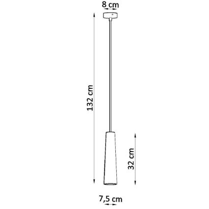 Lámpara colgante ELECTRA 1xGU10/40W/230V