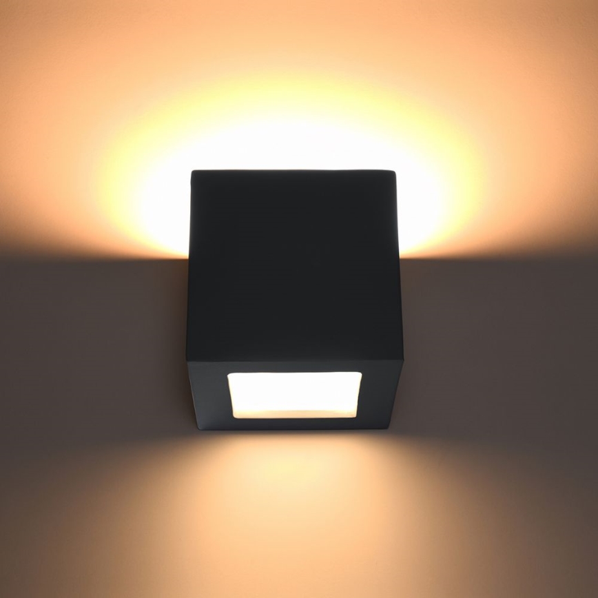 Aplique LEO 1xE27/60W/230V negro
