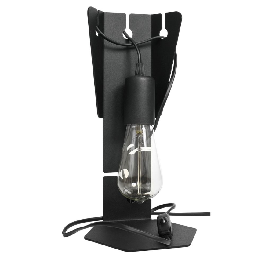 Lámpara de mesa ARBY 1xE27/60W/230V negro
