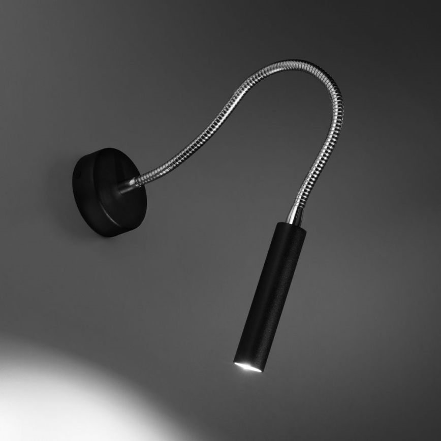 Lámpara pequeña flexible AXIL 1xG9/12W/230V negro
