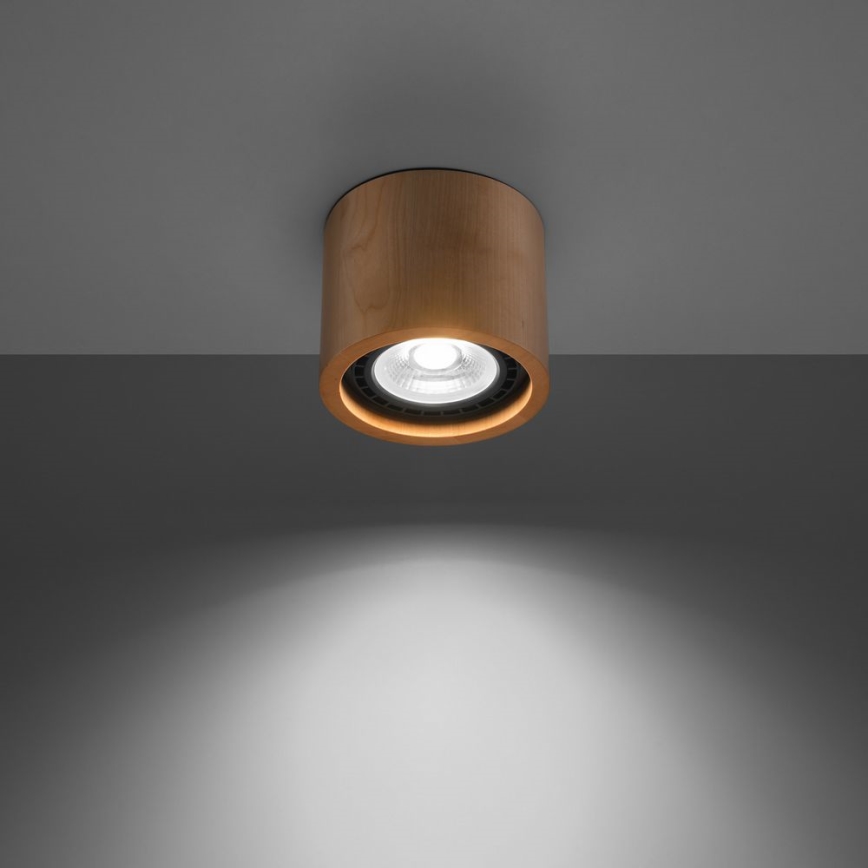 Plafón BASIC AR111 1xGU10/40W/230V haya