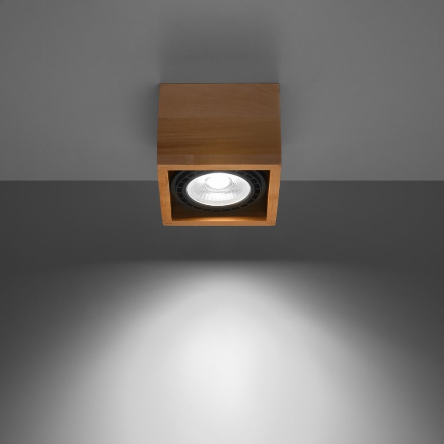 Plafón QUATRO AR111 1xGU10/40W/230V haya