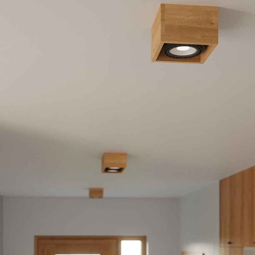 Plafón QUATRO AR111 2xGU10/40W/230V haya