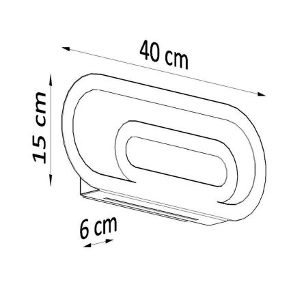 Aplique SACCON 2xG9/40W/230V