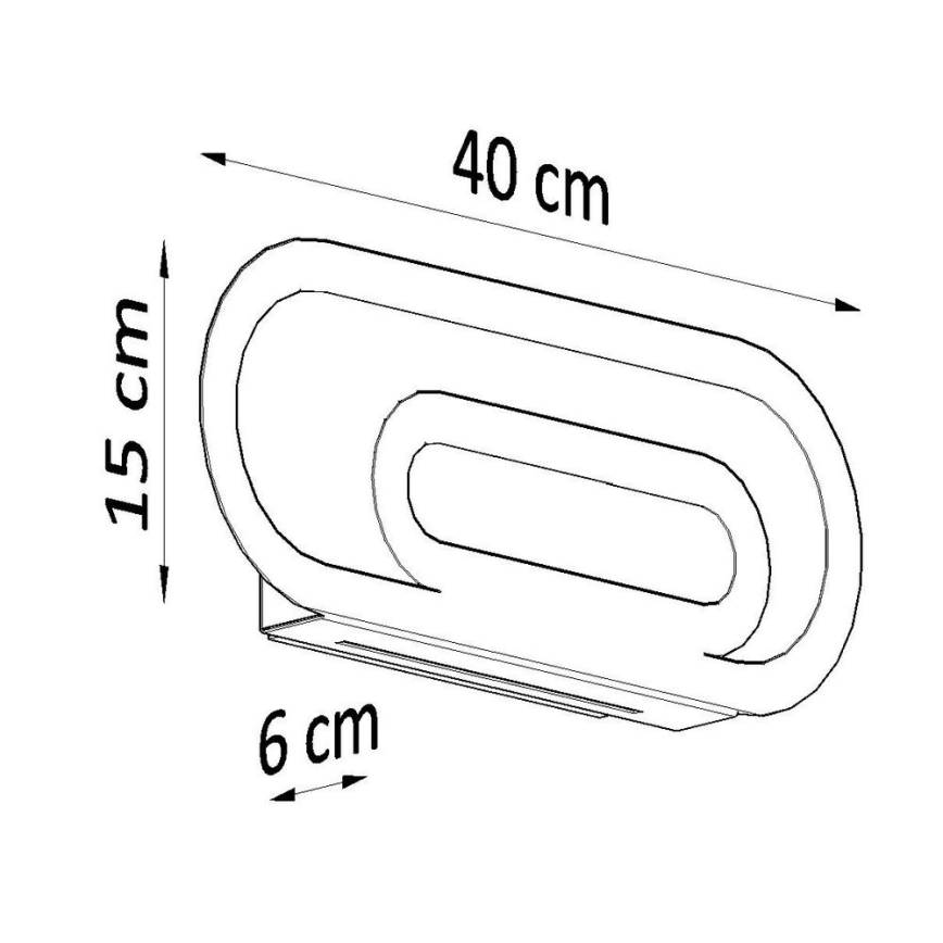 Aplique SACCON 2xG9/40W/230V