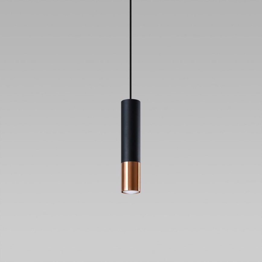 Lámpara colgante LOOPEZ 1xGU10/10W/230V negro/cobre