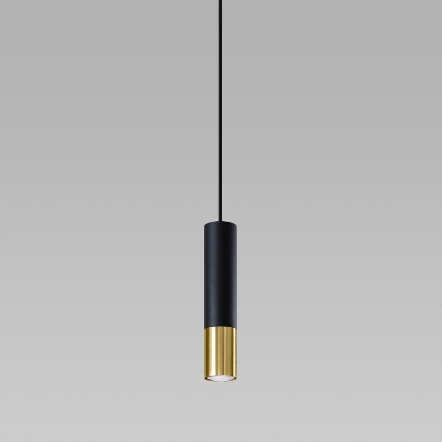 Lámpara de araña de cable LOOPEZ 1xGU10/40W/230V negro/dorado