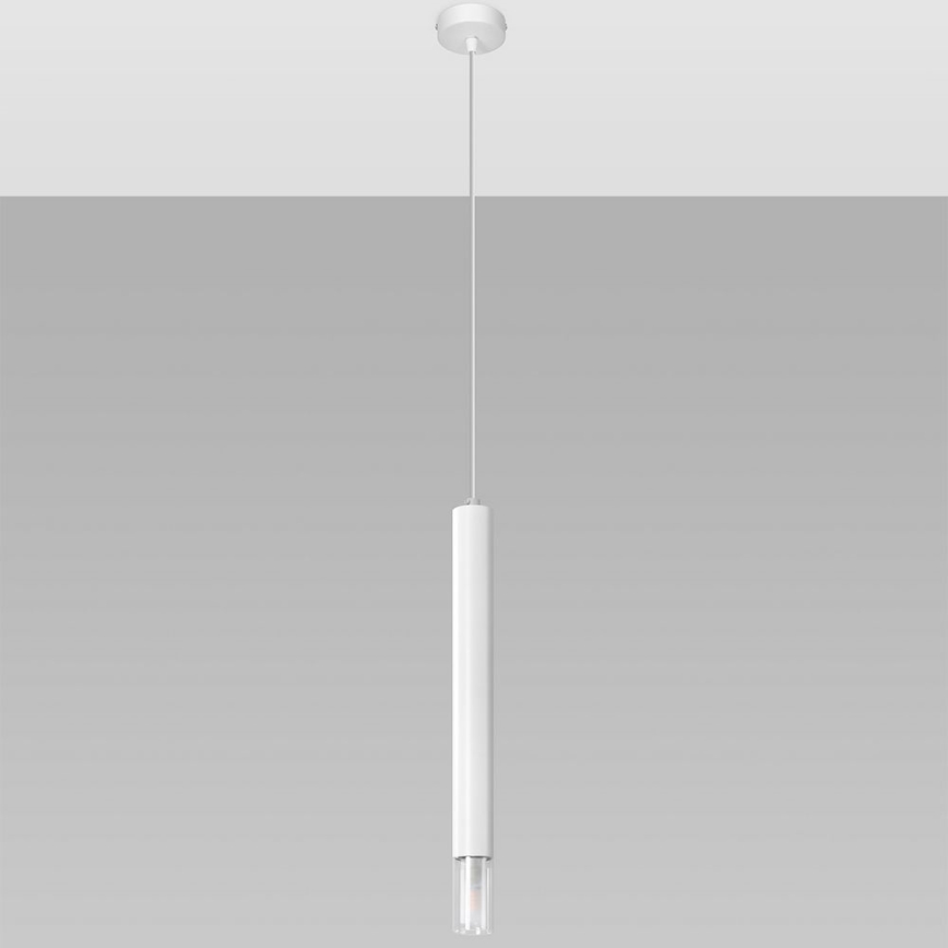 Lámpara colgante VIZIER 1xG9/12W/230V blanco