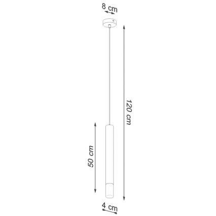 Lámpara colgante VIZIER 1xG9/12W/230V blanco