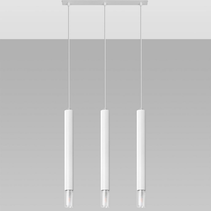 Lámpara colgante VIZIER 3xG9/40W/230V blanco