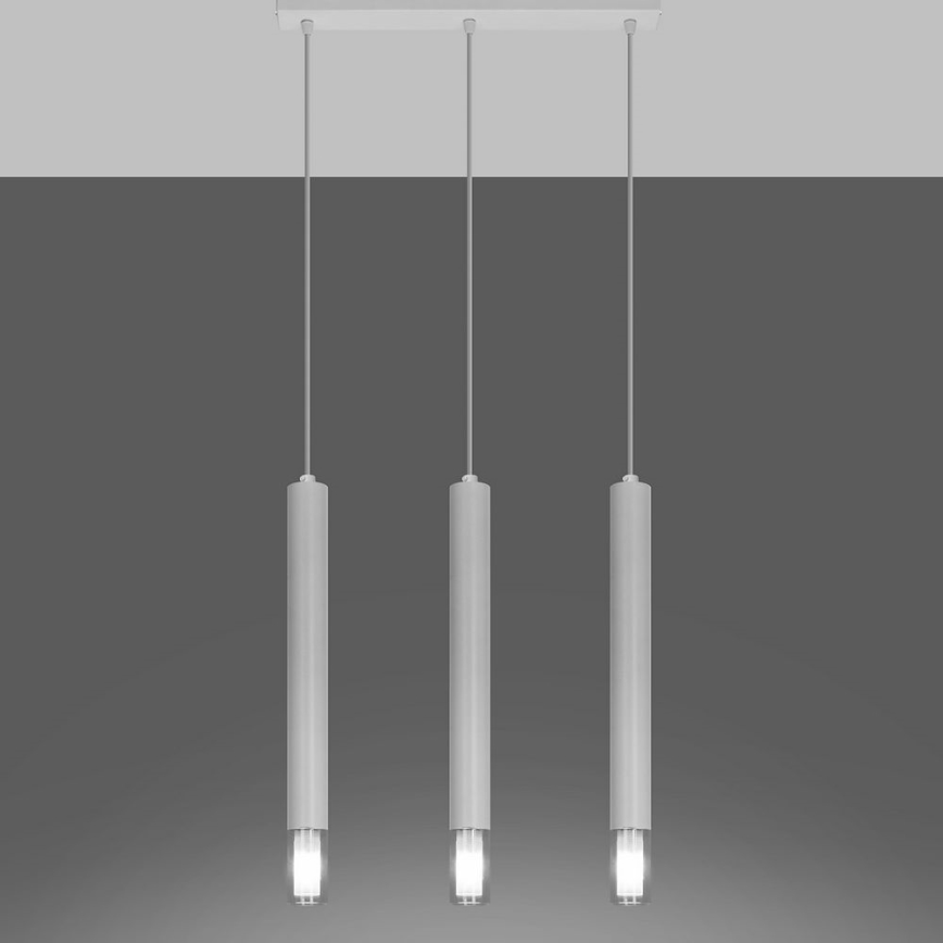 Lámpara colgante VIZIER 3xG9/40W/230V blanco