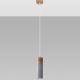 Lámpara colgante ZANE 1xGU10/40W/230V concreto/madera