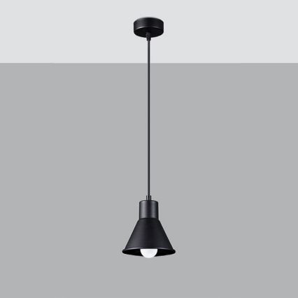 Lámpara colgante TALEJA 1xE27/60W/230V negro