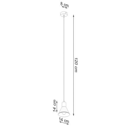 Lámpara colgante TALEJA 1xE27/60W/230V negro